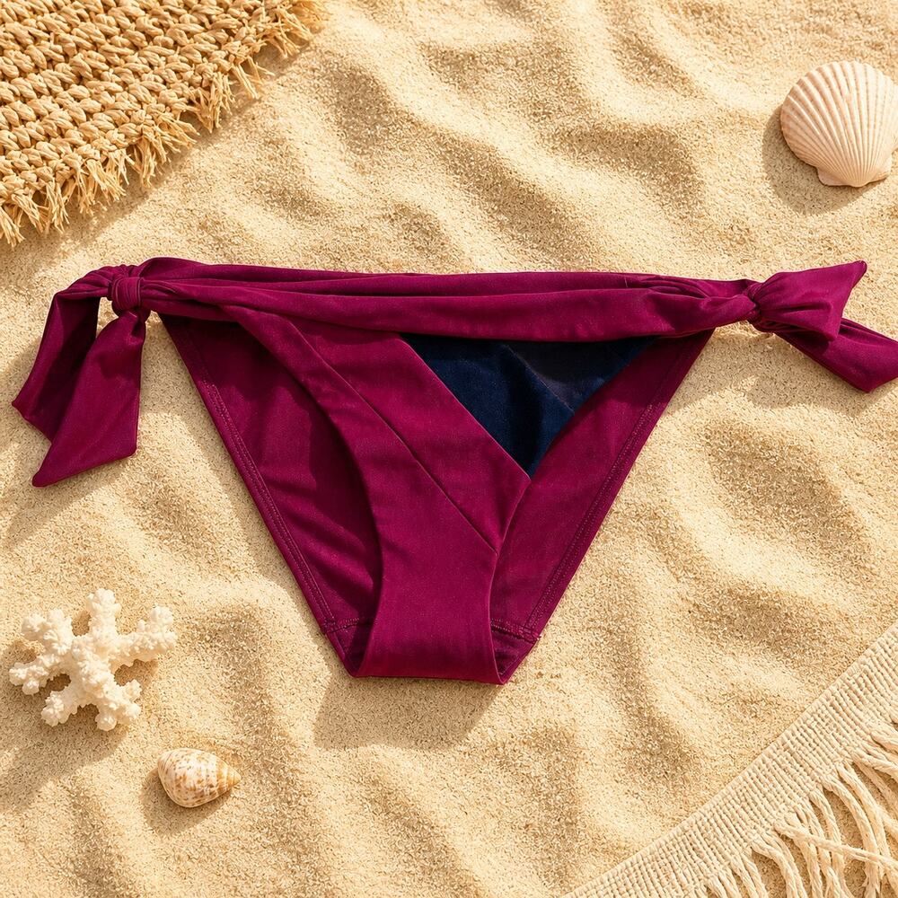NWT: Chantelle Purple Berry Magenta Wine color Bikini Bottom Size M